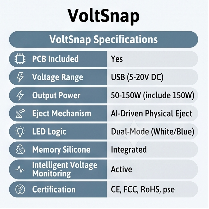 VoltSnap™ AI Auto-Eject Adapter